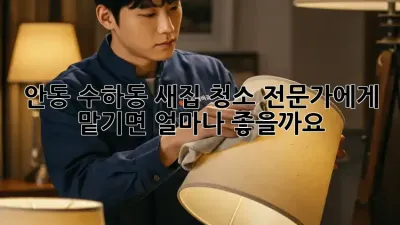 안동 수하동 새집 청소, 전문가에게 맡기면 얼마나 좋을까요?